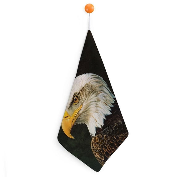 BCIIG Bald Eagle Reusable Activity Hand Towels - Set of 2, Quick Dry Microfiber Towels for Kitchen and Home Decor 4pcs