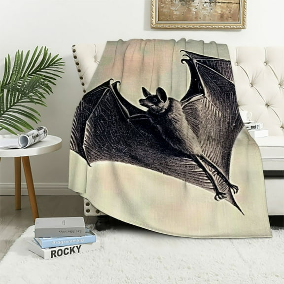 BCIIG Bat Wings Warm Lightweight Blanket Soft Fleece Blankets All Seasons Gifts for Living Room Sofa Decorations 50x60in