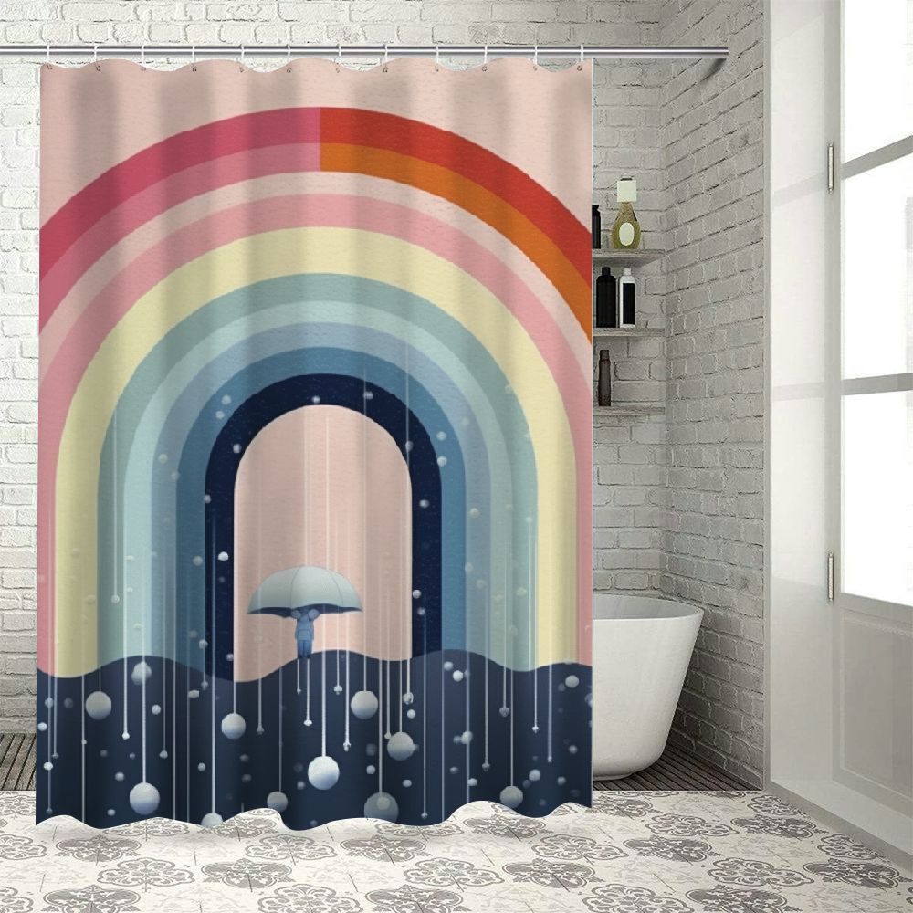 BCIIG Bathroom Decor Set Colorful Luxurious Graphic Print Polyester