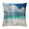 BCIIG Beach Sky Clouds Decorative Cushion Pillow Cover Home Sofa Living