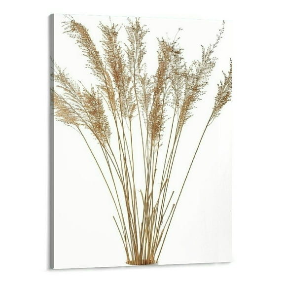 BCIIG  Beige Botanical Canvas Wall Art Plant Artwork Neutral Bohemian Minimalist Art Modern Painting Pictures Prints for Wall Decor Aesthetic, for Bedroom Living Room Unframed 16''x20''