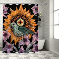 thumbnail image 1 of BCIIG Bird Third Eye Shower Curtain Set with Hooks, Colorful Luxury Graphic Printed Polyester Cloth Bathroom Decoration Set, 100% Polyester Fiber Waterproof Shower Curtain for Bathroom 36"x72, 1 of 7