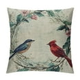 BCIIG Birds Branch Flowers Graphic Decorative Throw Pillow Cover for