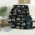 thumbnail image 1 of BCIIG Black Cat Blanket Cute Cartoon Cats Silhouettes Animal Throw Blankets Gifts for Kids Adults Lightweight Soft Fleece Cozy for Sofa Couch Bed Room Travel Valentines Day Decor   40x50in, 1 of 6