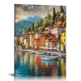 thumbnail image 1 of BCIIG Boats Fine Art Aesthetic Canvas Wall Painting for Home Decor - Living Room Bedroom Office 12x16 in, 1 of 5