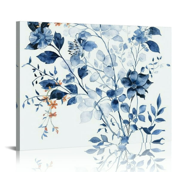 BCIIG Botanical Prints, Flower Wall Art, Rustic Floral Watercolor Decor, Vintage, Cottage, Nature and Country Farmhouse Decor for your Kitchen and Bedroom. Unframed 8X10 Set of 4 (Muted Gray) 20x16in