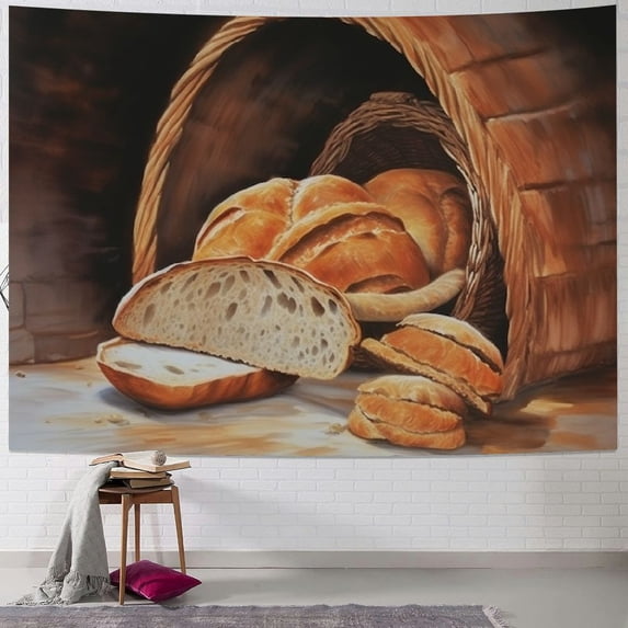 BCIIG Bread Basket Tunnel Tapestry Wall Hanging Unique Style for Home Decor Art Living Room Bedroom Apartment Farmhouse Dorm 40x30inch