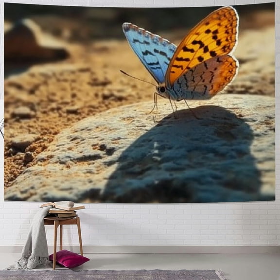 BCIIG Butterfly Rock Shadow Tapestry Unique Style Pattern Tapestry Home Wall Decoration Art Suitable for Living Room Bedroom Apartment Cottage Dormitory Wall Art Tapestry Wall Decor