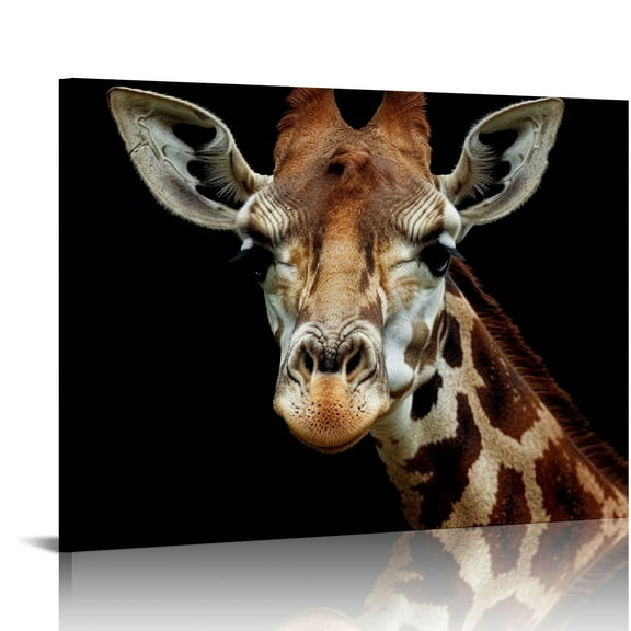 BCIIG   Canvas Wall Art Giraffe Posters Pictures Wall Decor Animal Prints、For Living Room、Bedroom、Office With   16x12in