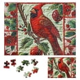 thumbnail image 1 of BCIIG Cardinal Quilted Folk Art Wooden Jigsaw Puzzle Impossible Puzzles Gift for Family Friends 500 PCS, 1 of 6
