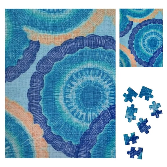 BCIIG Circular Designs Wooden Jigsaw Puzzle Vertical Style Gift for Family Friends 500PCS