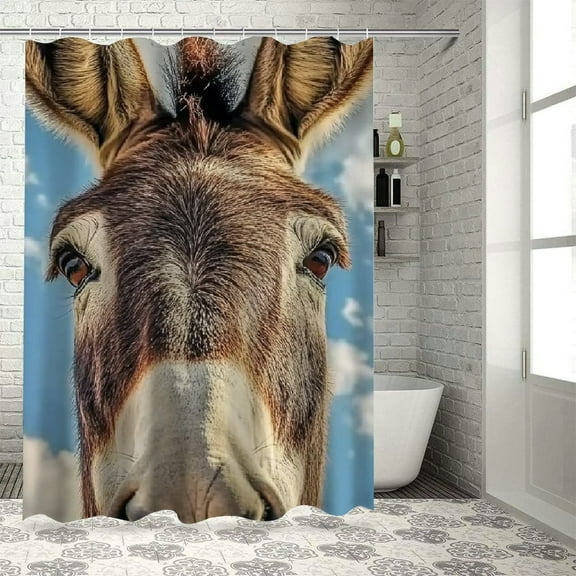 BCIIG Clouds Bathroom Decoration Set, Colorful Luxury Graphic Polyester Cloth Shower Curtain with Hooks, Waterproof Washable Curtain, Hooks Included 36"x72