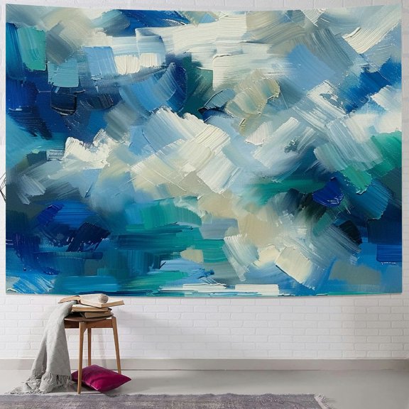 BCIIG Clouds Water Blue Sky Tapestry Wall Hanging Unique Style for Home Wall Decor Art Living Room Bedroom Dorm 40x30inch