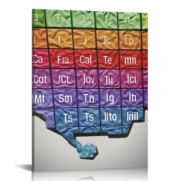 BCIIG Colored Elements Fine Art Aesthetic Poster & Print Wall Painting for Living Room Bedroom Home Office Wall Decor 12x16 in