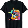 thumbnail image 1 of BCIIG Colored Guitars Electric Acoustic Classical Gift T-Shirt, 1 of 3