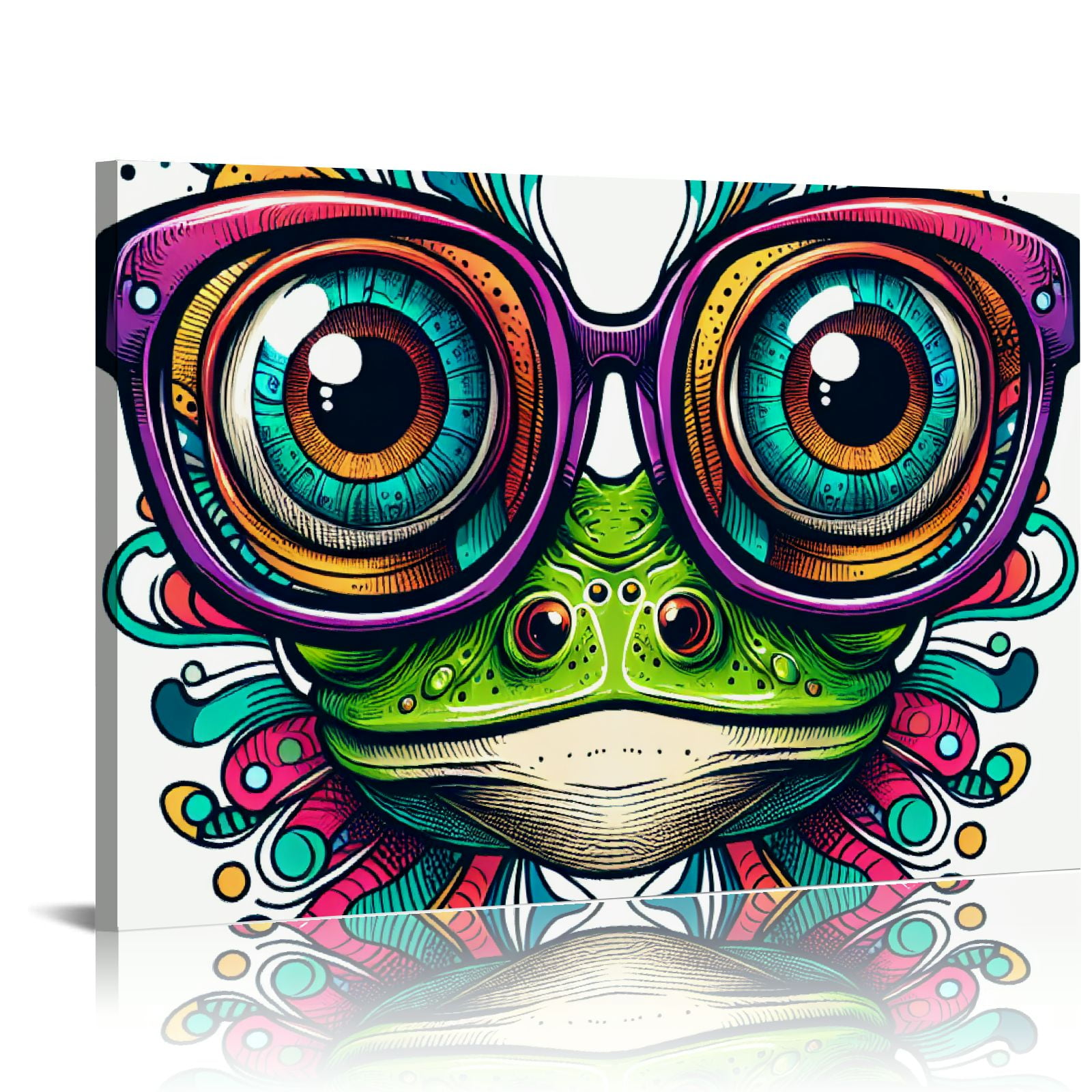 BCIIG Colorful Cartoon Animal Wall Art Canvas Print Funny Cute Panda