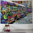 thumbnail image 1 of BCIIG Colorful Graffiti Tapestry Abstract Messy Design Art Hip Hop Street Graffiti on Wall Grunge Style Home Decor Tapestries Wall Blanket For Bedroom Living Room Dorm 40x30inch, 1 of 6