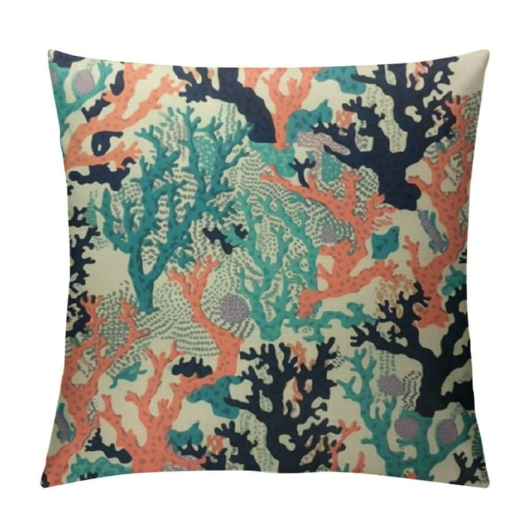 Coral throw pillows walmart hotsell