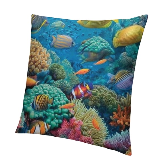 BCIIG Coral Reef Colorful Fish Pillow Covers for Home Furnishing 18x18in