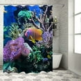 BCIIG Corals Fish Aquarium Bathroom Decor Set with Hooks, Colorful