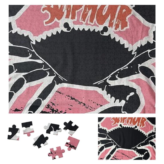 BCIIG Crab Wooden Jigsaw Puzzle Impossible Wooden Puzzles Gift for Family Friends 500 PCS