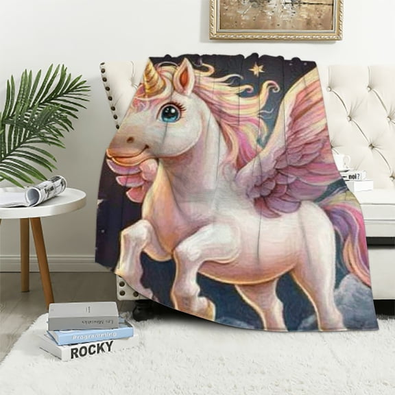 BCIIG Cute Pig Piggycorn Blanket Gifts for Adults Kids Piggy Piglet Throw Blankets Soft Comfy Lightweight for Home Decor Couch Bed Sofa 40x50in