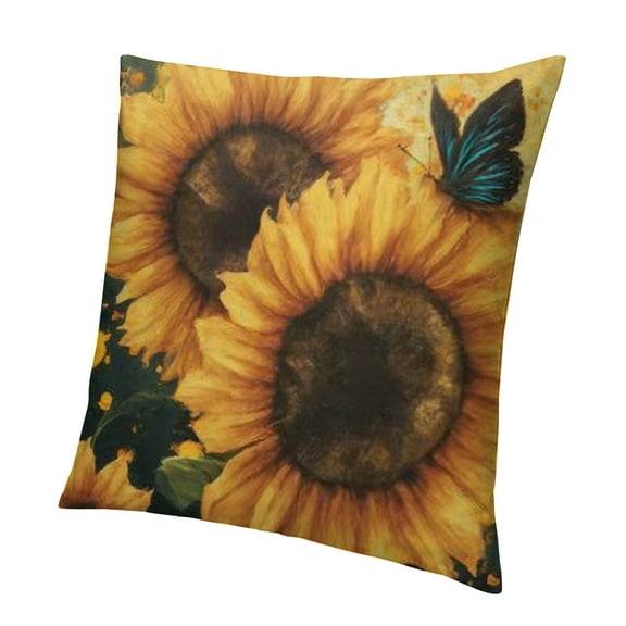 BCIIG Decorative pillowcase Square cushion cover with hidden zipper Soft sofa bed Car Living room Bedroom Home décor&nbsp; 12x12in