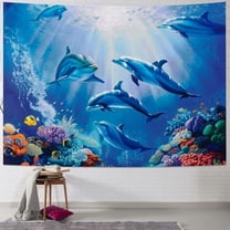 BCIIG  Dolphin Cute Beach Towel for Girls Kids Women,  Thin Lightweight Microfiber Swimming Pool Bath Travel Towel, Super Soft Quick Dry Sand Free Beach Towel Clearance Dolphin Gifts  Tapestry