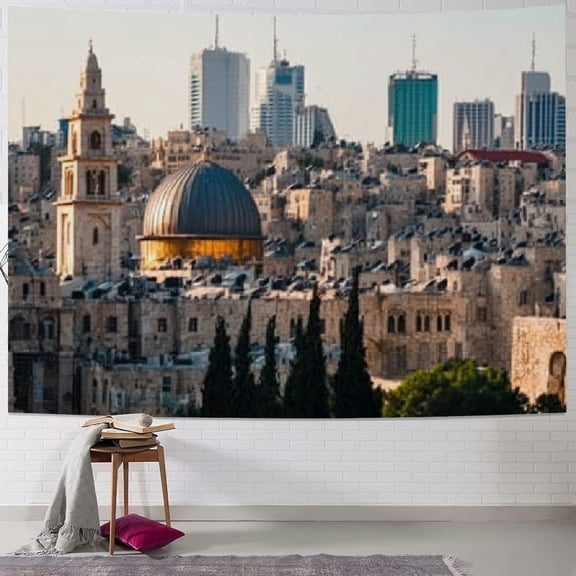 BCIIG Dome Building Tapestry Wall Hanging Unique Style Graphic Tapestries Home Wall Decor Art for Living Room Bedroom Apartment Farmhouse Dorm 50x40inch