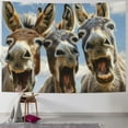 thumbnail image 1 of BCIIG Donkeys Sky Open Mouth Tapestry Wall Hanging Unique Style for Home Decor, Art for Living Room Bedroom Apartment Farmhouse Dorm, 4 Sizes Available 40x30inch, 1 of 6