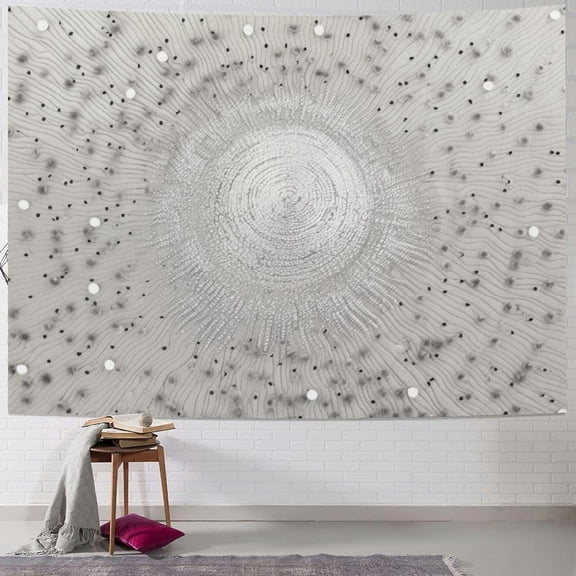 BCIIG Dots Circular Design Tapestry Wall Hanging Unique Style Graphic Tapestries Home Wall Decor Art for Living Room Bedroom Apartment Farmhouse Dorm 40x60inch