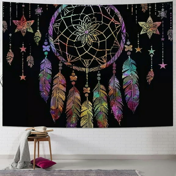 BCIIG Dream Catcher Feathers Star Tapestry Wall Hanging Home Decor 40x30inch
