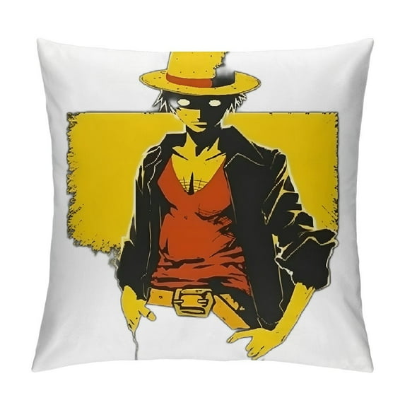 BCIIG Eiichiro Oda Graphic Decorative Pillow Cover for Home Couch Living Room Bed Sofa - Aesthetic Design - 1PC 12x12in
