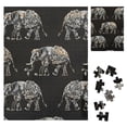 thumbnail image 1 of BCIIG Elephants Wooden Jigsaw Puzzle Vertical Challenging Difficult Wood Puzzles for Adults - Gift for Family Friends 500PCS, 1 of 8