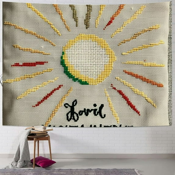 BCIIG Faith Bible Verse Radiant Light Tapestry Wall Hanging Unique Style for Home Decor Art Living Room Bedroom Apartment Farmhouse Dorm 50x40inch