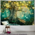 thumbnail image 1 of BCIIG Fantasy Forest Tapestry Green Fairy Tree of Life Tapestries for Bedroom Aesthetic Nature Tapastry's Wall Hanging Mushroom Butterfly Elves Wall Tapestry for Living Room Dorm, 1 of 6