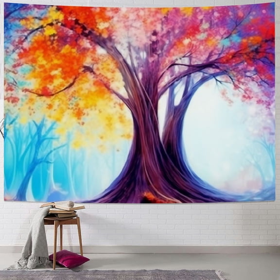 BCIIG  Fantasy Forest Tapestry Nature Landscape Mystical Tapestry Magical Enchanted Forest Tree Tapestry Psychedelic Wall Hanging Headboard Tapestry for Bedroom Living Room Home Decor  40x60inch