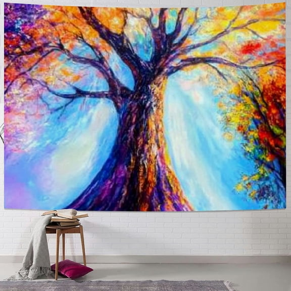 BCIIG  Fantasy Forest Tapestry Nature Landscape Mystical Tapestry Magical Enchanted Forest Tree Tapestry Psychedelic Wall Hanging Headboard Tapestry for Bedroom Living Room Home Decor  60x50inch