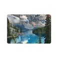 thumbnail image 1 of BCIIG Fast Absorption Mountain Lake Trees Home Diatom Mud Bath Rug Mat with Rubber Backing Technology 24x16in, 1 of 5