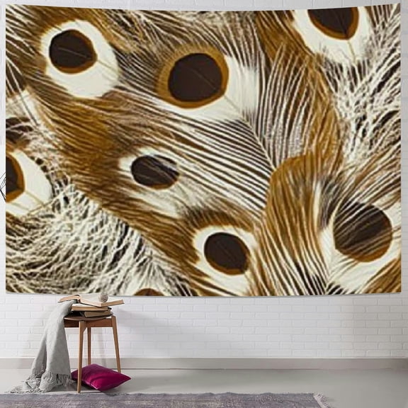 BCIIG Feathers Pattern Tapestry Wall Hanging Unique Style for Home Wall Decor Art Living Room Bedroom Apartment Farmhouse Dorm 50x40inch