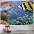 thumbnail image 1 of BCIIG Fish Marine Life Corals Tapestry Wall Hanging Unique Style Graphic Tapestries Home Wall Decor Art  Living Room Bedroom Apartment Farmhouse Dorm 40x60inch, 1 of 6