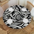 thumbnail image 1 of BCIIG Fish Tessellation Round Table Cover Stain Resistant Washable Indoor Outdoor Tablecloth Kitchen Dining Wedding Parties 100% Polyester Fiber 31-35, 1 of 8
