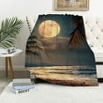 thumbnail image 1 of BCIIG Flannel Blanket for Bed, All Seasons Soft Microfiber Throw 60x80in, 1 of 6