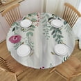 thumbnail image 1 of BCIIG Floral Design Round Table Cover Stain Resistant Washable Indoor Outdoor Tablecloth Kitchen Dining Wedding Parties Waterproof Resistant Fabric 100% Polyester 31-35, 1 of 8
