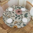 thumbnail image 1 of BCIIG Floral Round Tablecloth Stain Resistant Washable 100% Polyester 54"-58, 1 of 8