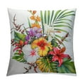 BCIIG Flower Arrangement Leafy Design Graphic Decorative Cushion Cover