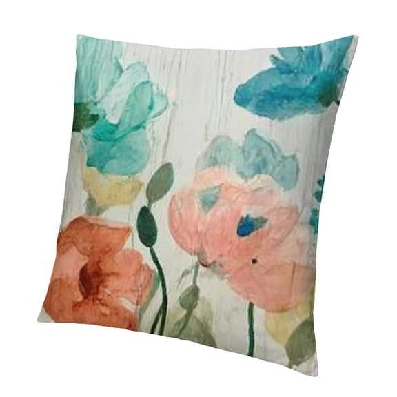 BCIIG Flowers Abstract Watercolor Pillowcase for Home Decor 22x22in