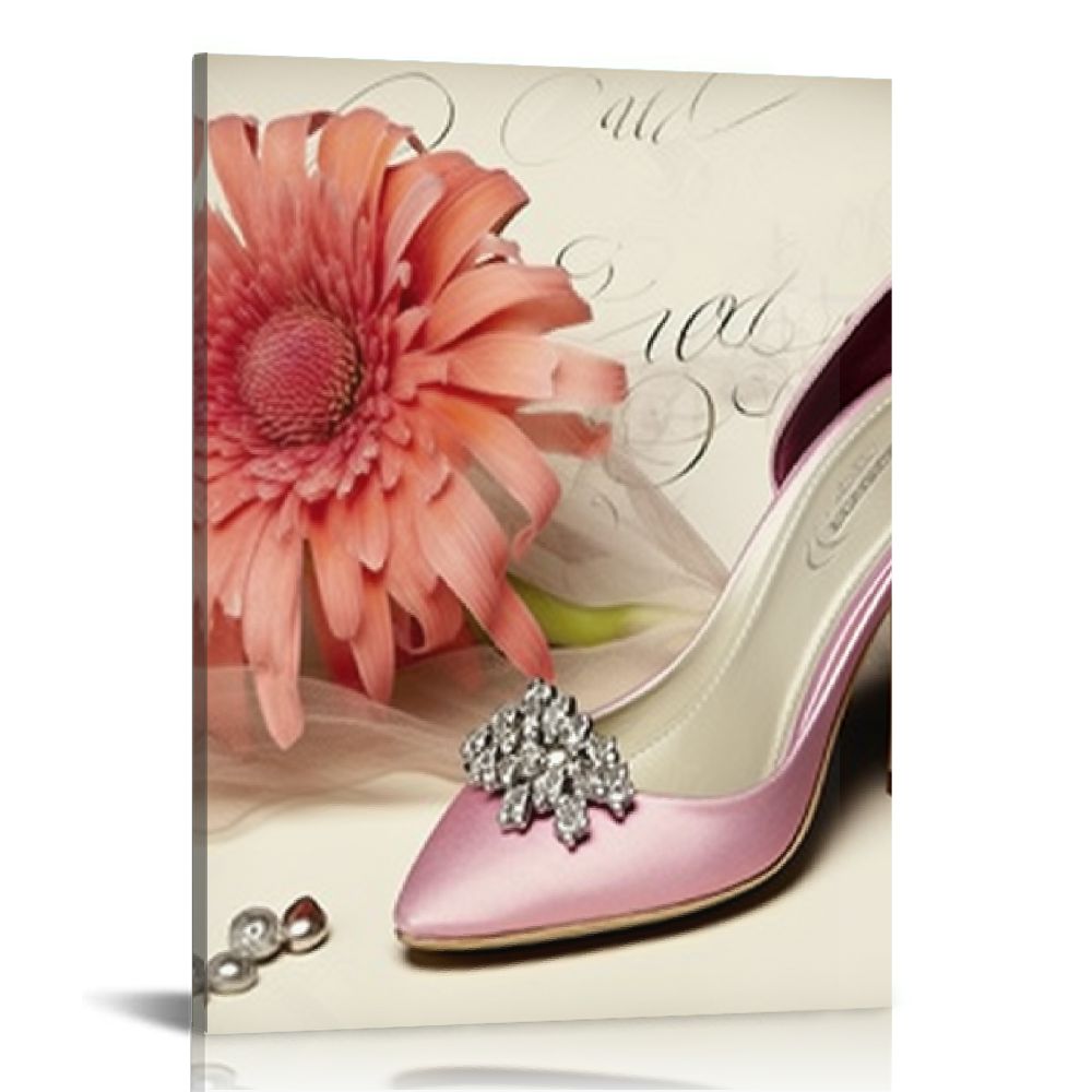 Image showcasing BCIIG Flowers Aesthetic Wall Art Canvas Print for Home Office Decor ...