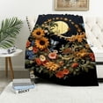 thumbnail image 1 of BCIIG Flowers Butterflies Warm Lightweight Soft Fleece Blanket Throw Blanket Living Room Sofa Decor Gifts All Seasons 50x60in, 1 of 6