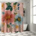 thumbnail image 1 of BCIIG Flowers Colors Design Shower Curtain Set Chic Modern Decor 36"x72, 1 of 7